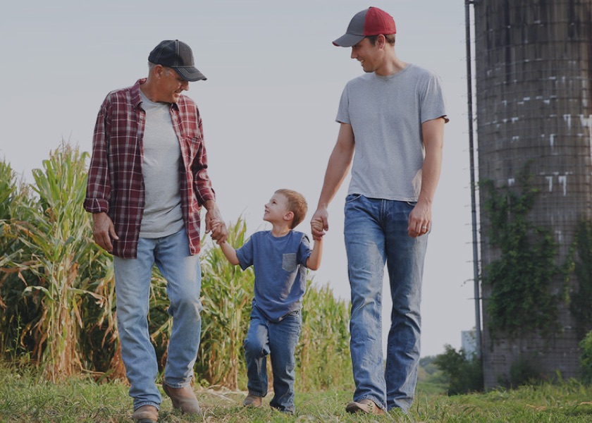 3 generations of farmers